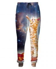 psychedelic cat pants bacon