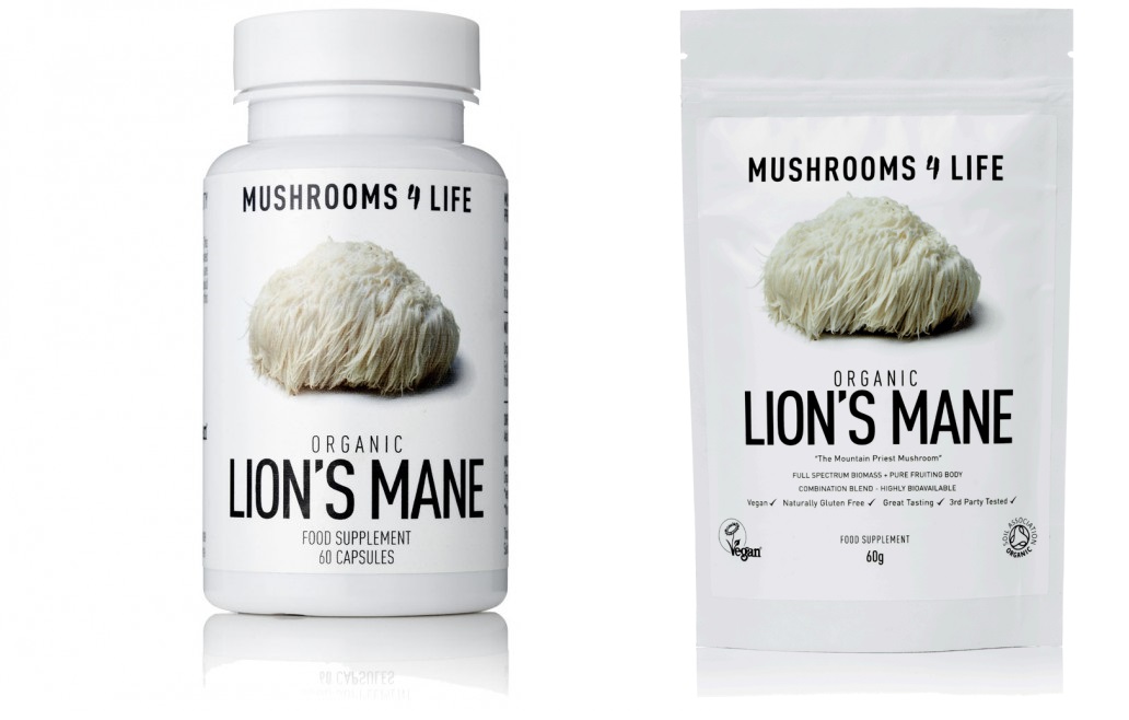 Lions Mane capsules and powder